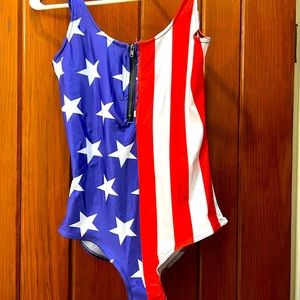American flag one piece swimsuit